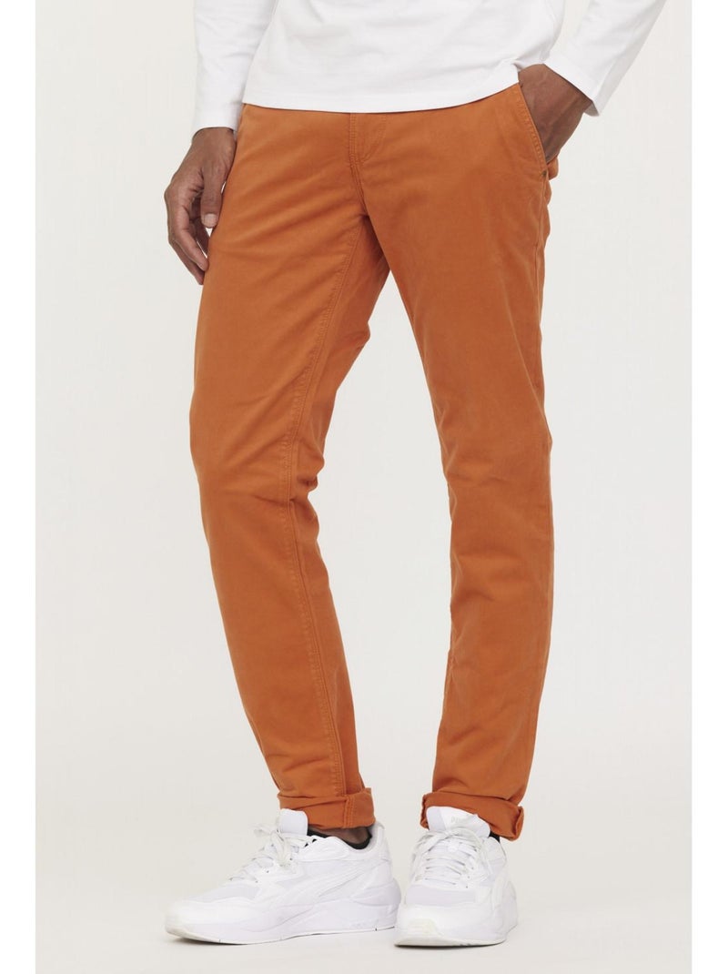 Lee Cooper - Pantalon coton chino straight GALANT Orange - Kiabi
