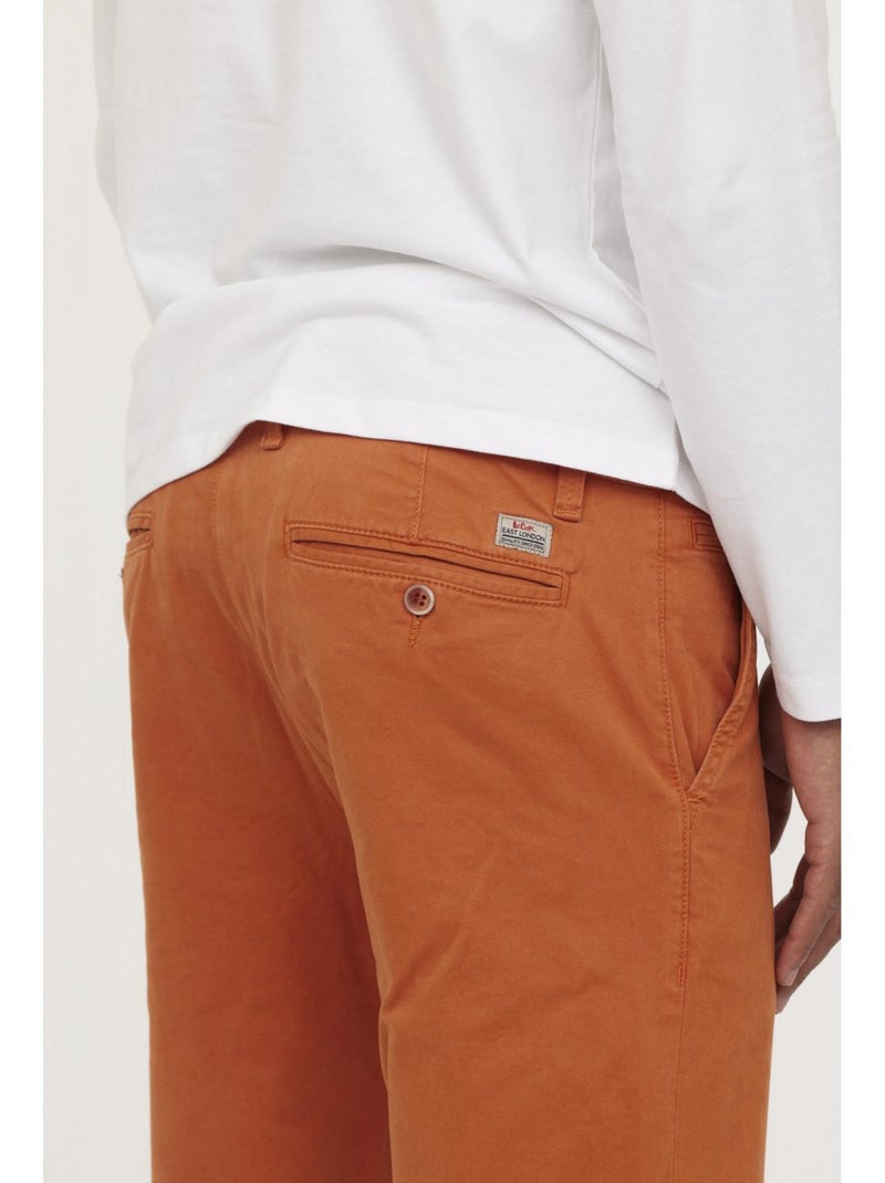 Lee Cooper - Pantalon coton chino straight GALANT Orange - Kiabi