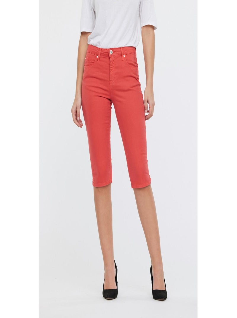 Lee Cooper - Pantalon coton corsaire JAZIA Rouge - Kiabi