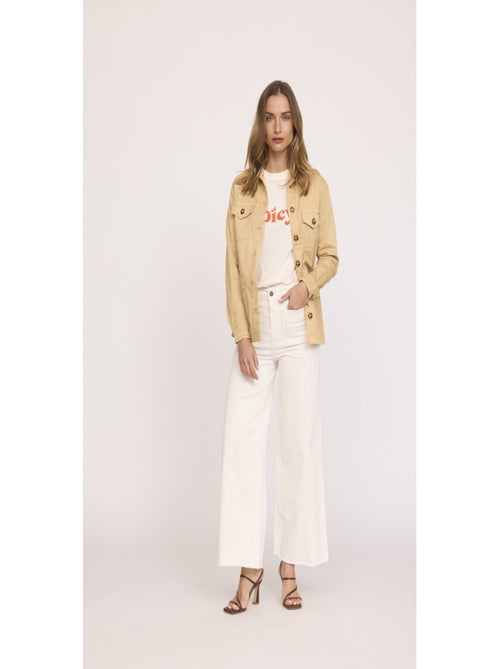 Lee Cooper - Pantalon coton cropped flare JOULIA - Kiabi