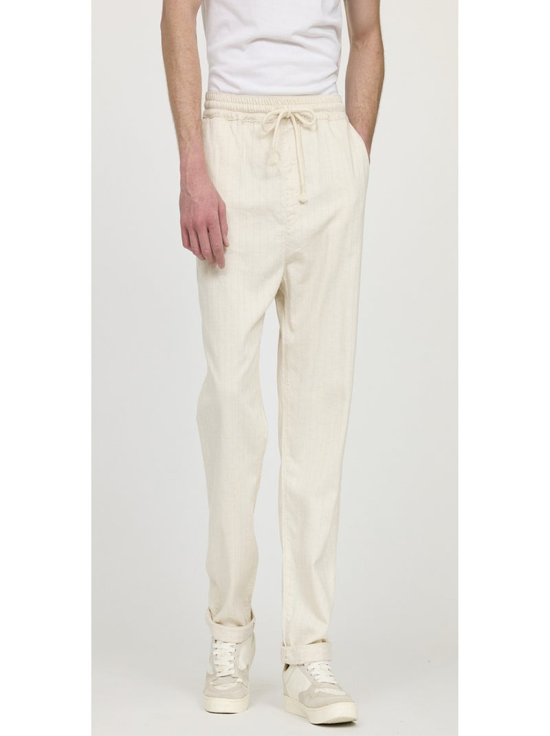 Lee Cooper - Pantalon coton relax GABY Ivoire - Kiabi