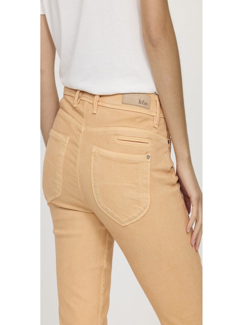 Lee Cooper - Pantalon coton slim JANA Orange - Kiabi