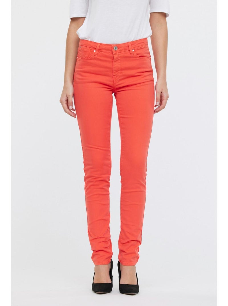 Lee Cooper - Pantalon coton slim JANA Orange mandarine - Kiabi