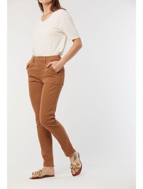 Jean slim best sale beige femme