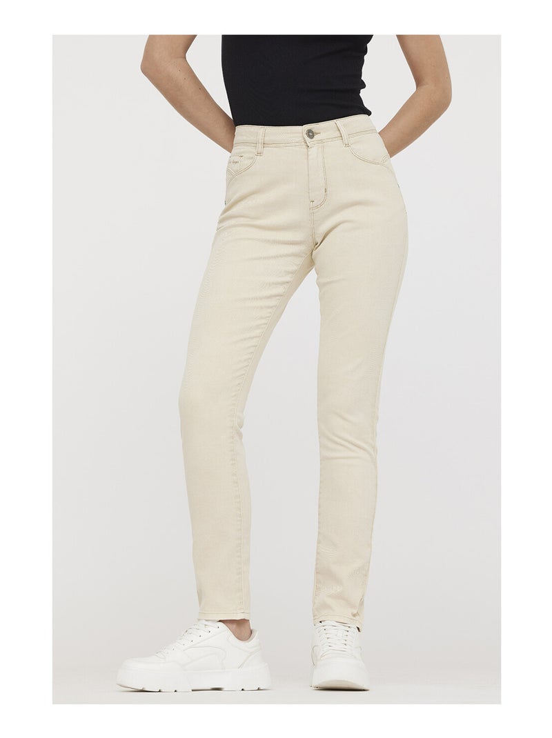 Lee Cooper - Pantalon coton slim JINNIE Beige - Kiabi