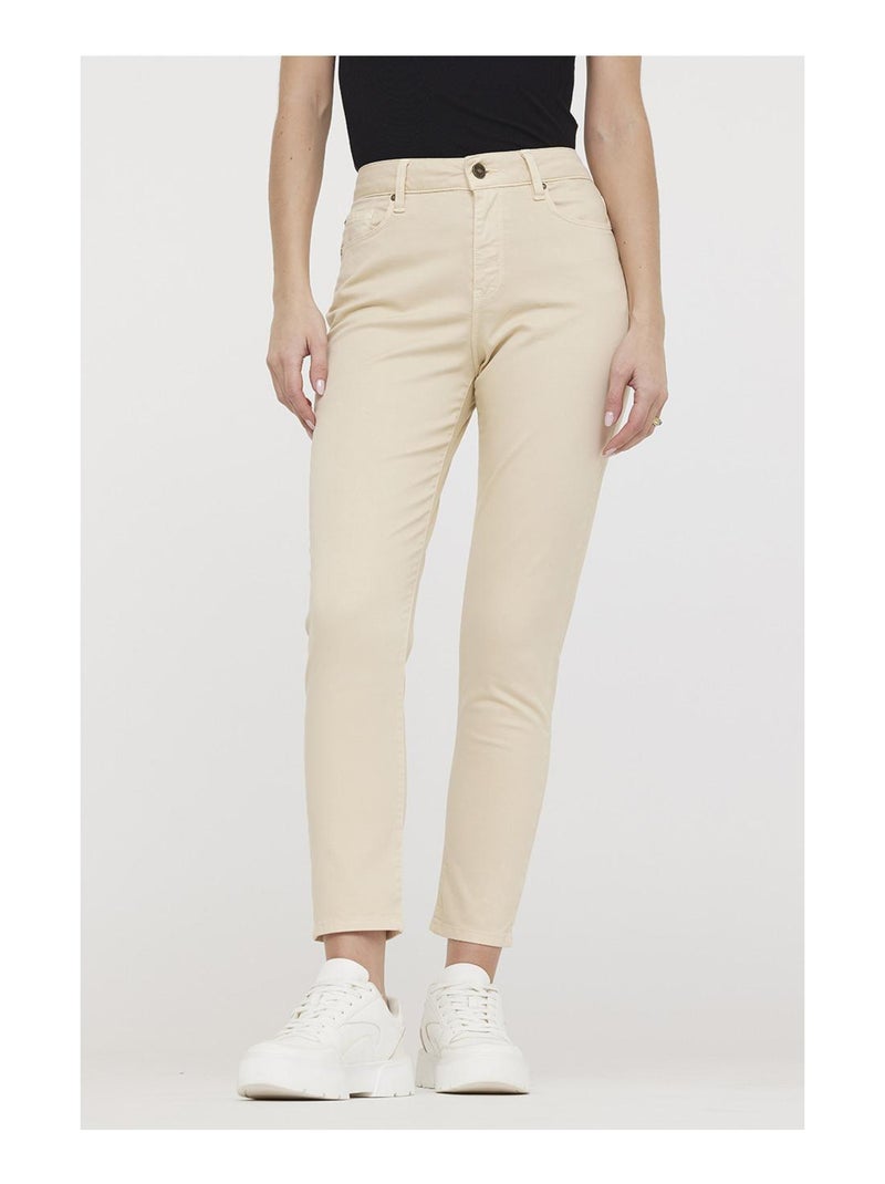 Lee Cooper - Pantalon coton slim LC135 Beige - Kiabi