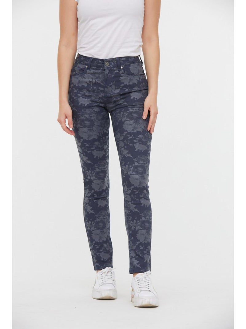 Lee Cooper - Pantalon coton slim LC135 Bleu marine - Kiabi