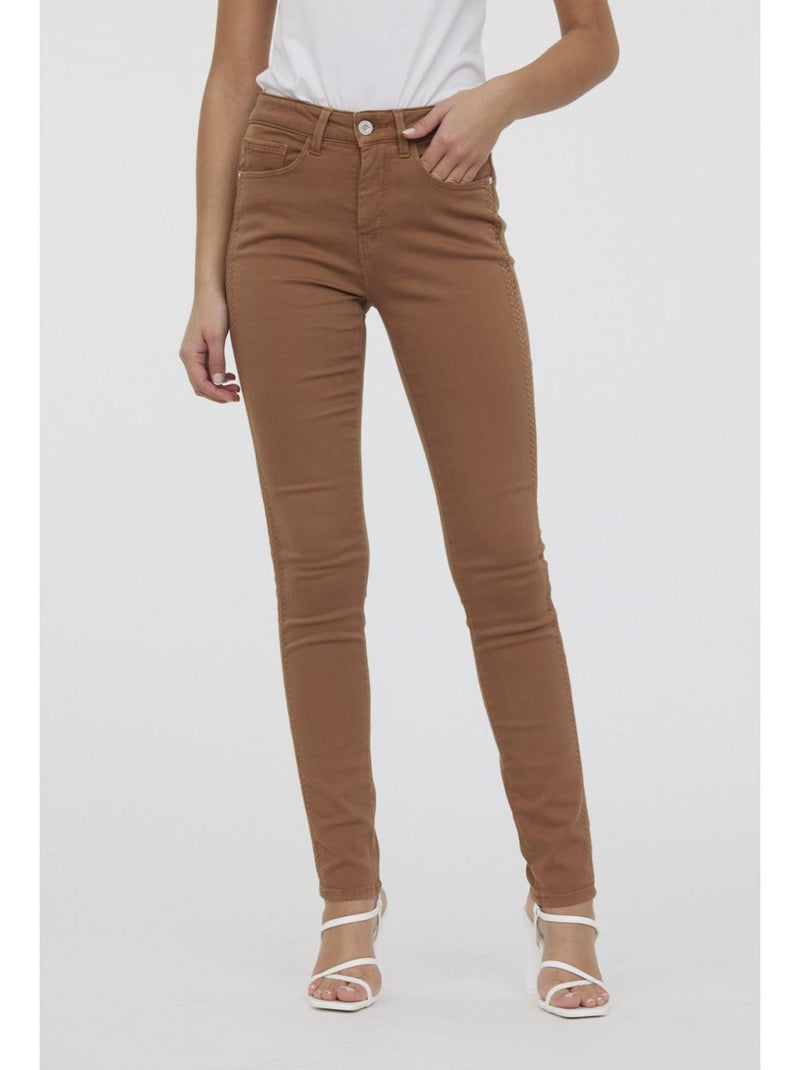 Lee Cooper - Pantalon coton slim LC135 Camel - Kiabi