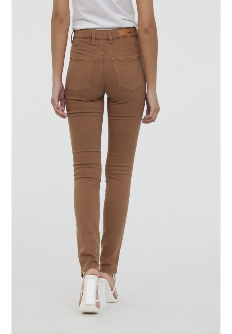 Lee Cooper - Pantalon coton slim LC135 Camel - Kiabi