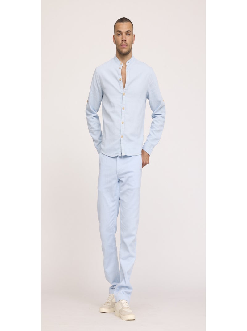 Lee Cooper - Pantalon coton straight GALANT Bleu azur - Kiabi