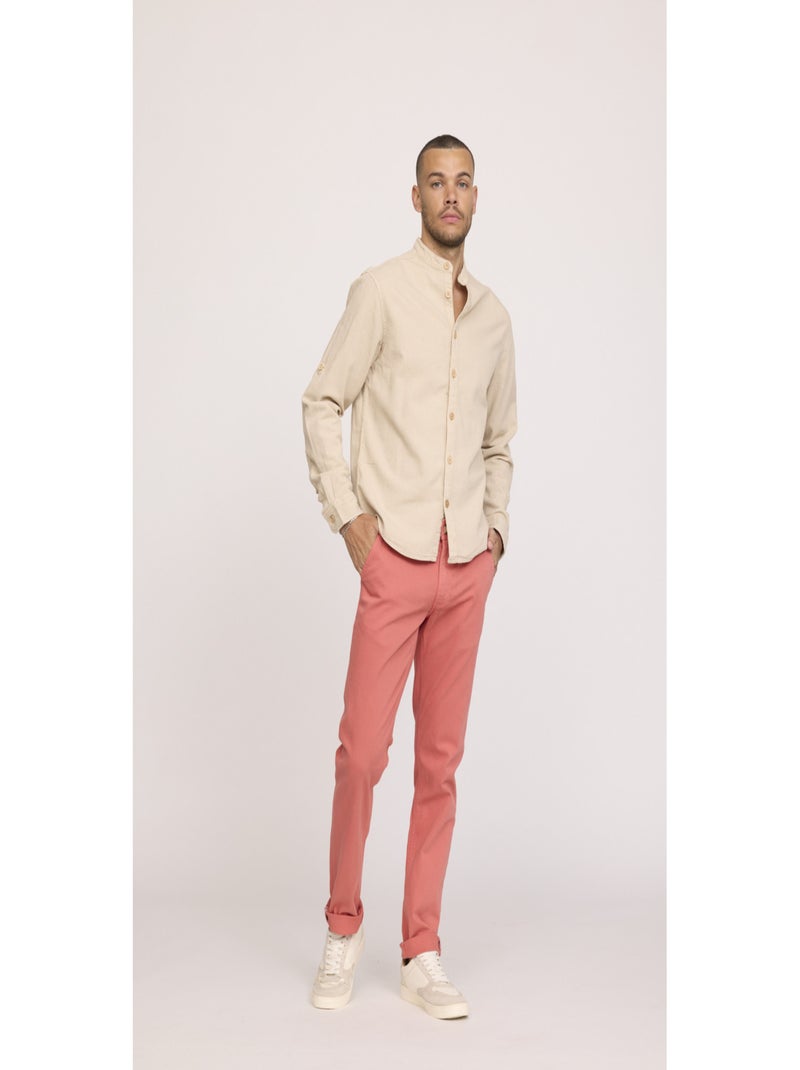 Lee Cooper - Pantalon coton straight GALANT Orange clair - Kiabi