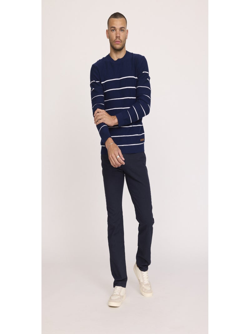 Lee Cooper - Pantalon coton straight LC122 Bleu marine - Kiabi