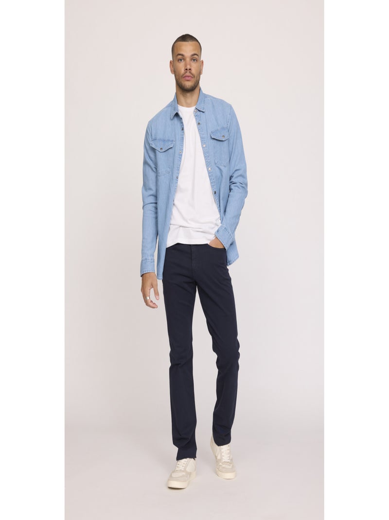 Lee Cooper - Pantalon coton straight LC126 Bleu marine - Kiabi