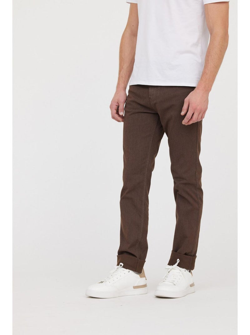 Lee Cooper - Pantalon coton straight LC126ZP 10393 Marron foncé - Kiabi