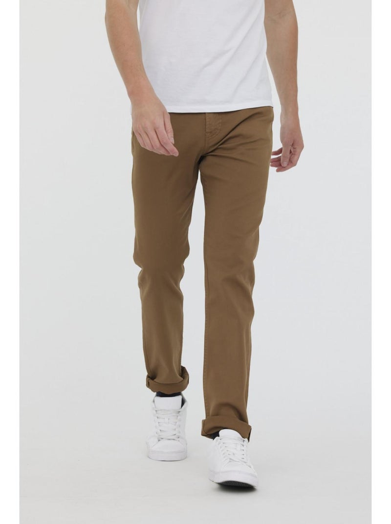 Lee Cooper - Pantalon coton straight LC126ZP 9799 Camel - Kiabi