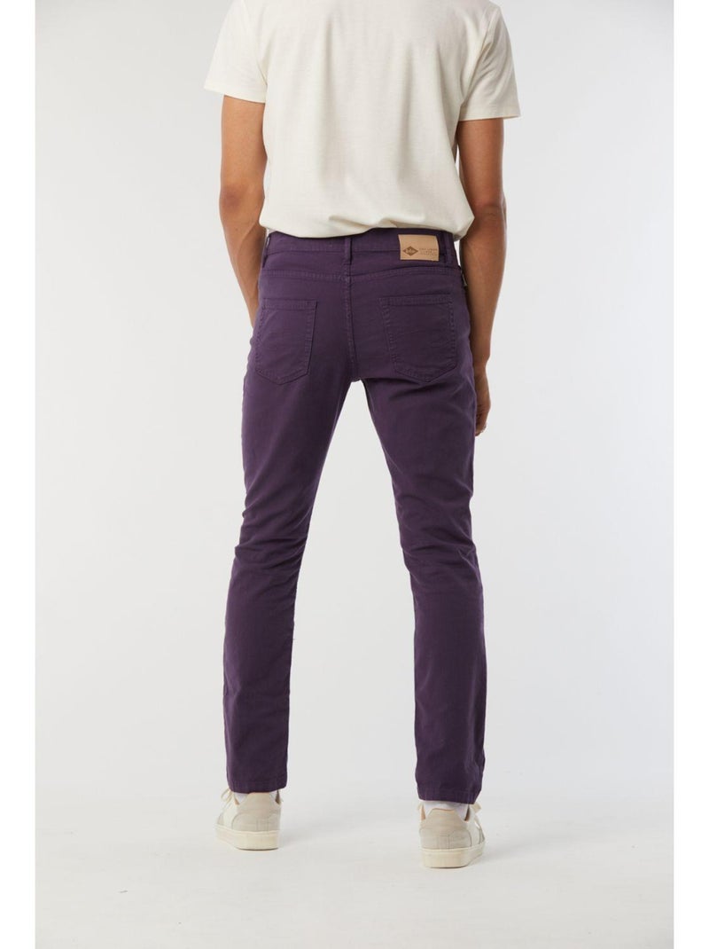 Lee Cooper - Pantalon coton straight LC126ZP 9803 Violet - Kiabi