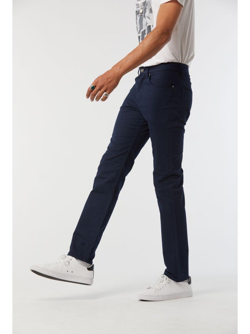 Lee Cooper - Pantalon coton straight LC126ZP Bleu foncé - Kiabi