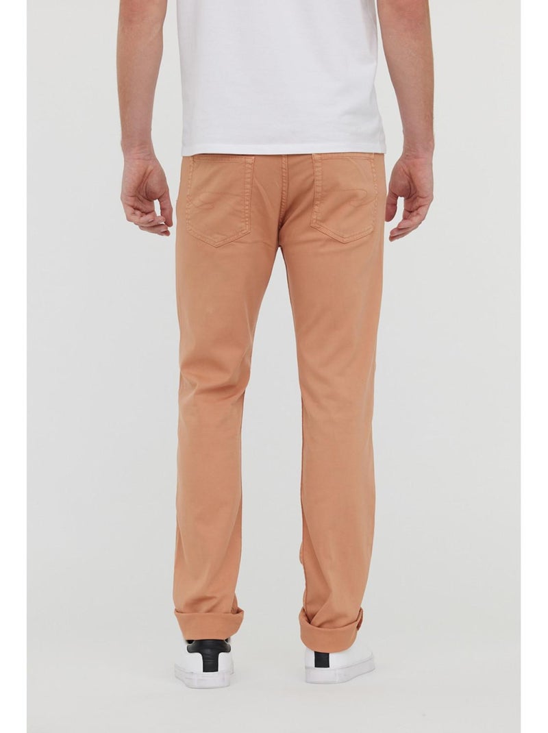 Lee Cooper - Pantalon coton straight LC126ZP Orange - Kiabi