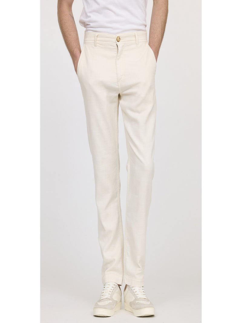 Lee Cooper - Pantalon coton tapered GLANCE Beige - Kiabi