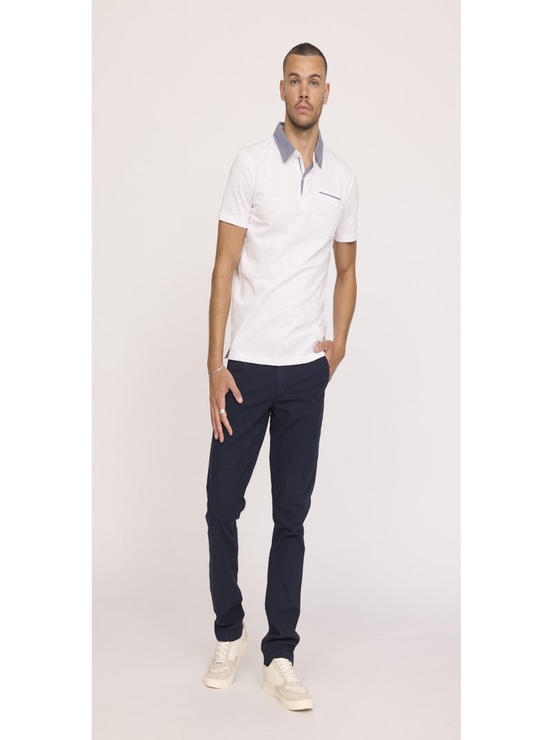Lee Cooper - Pantalon coton tapered GLANCE Bleu marine - Kiabi