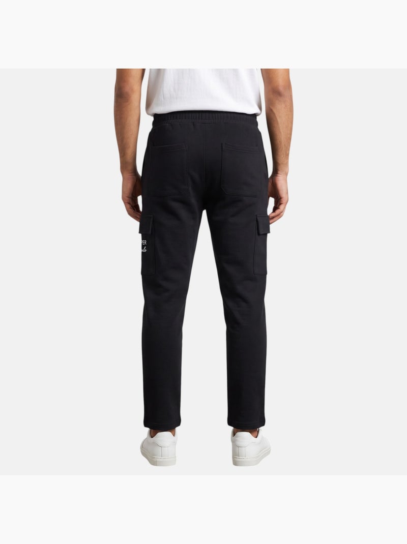 Lee cooper - pantalon de jogging à cordon de serrage, coupe droite et poches cargo Noir - Kiabi