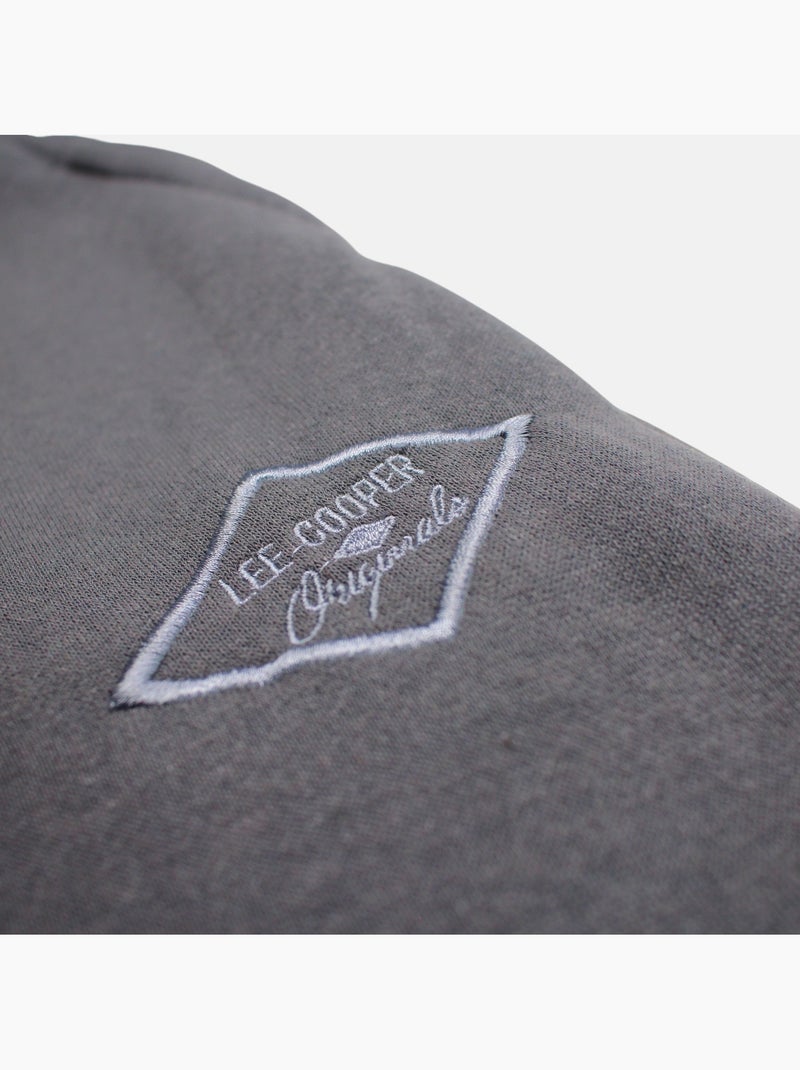 Lee cooper - pantalon de jogging à cordon de serrage, poches latérales et bas resserrés Gris - Kiabi