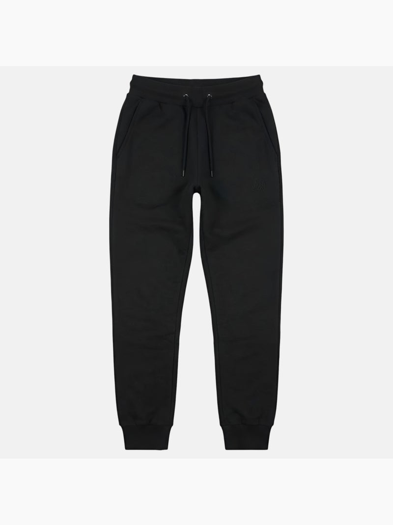 Lee cooper - pantalon de jogging à cordon de serrage, poches latérales et bas resserrés Noir - Kiabi