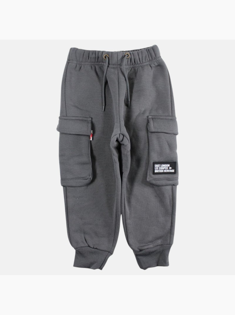 Lee Cooper - Pantalon de jogging garçon gris anthracite - Kiabi