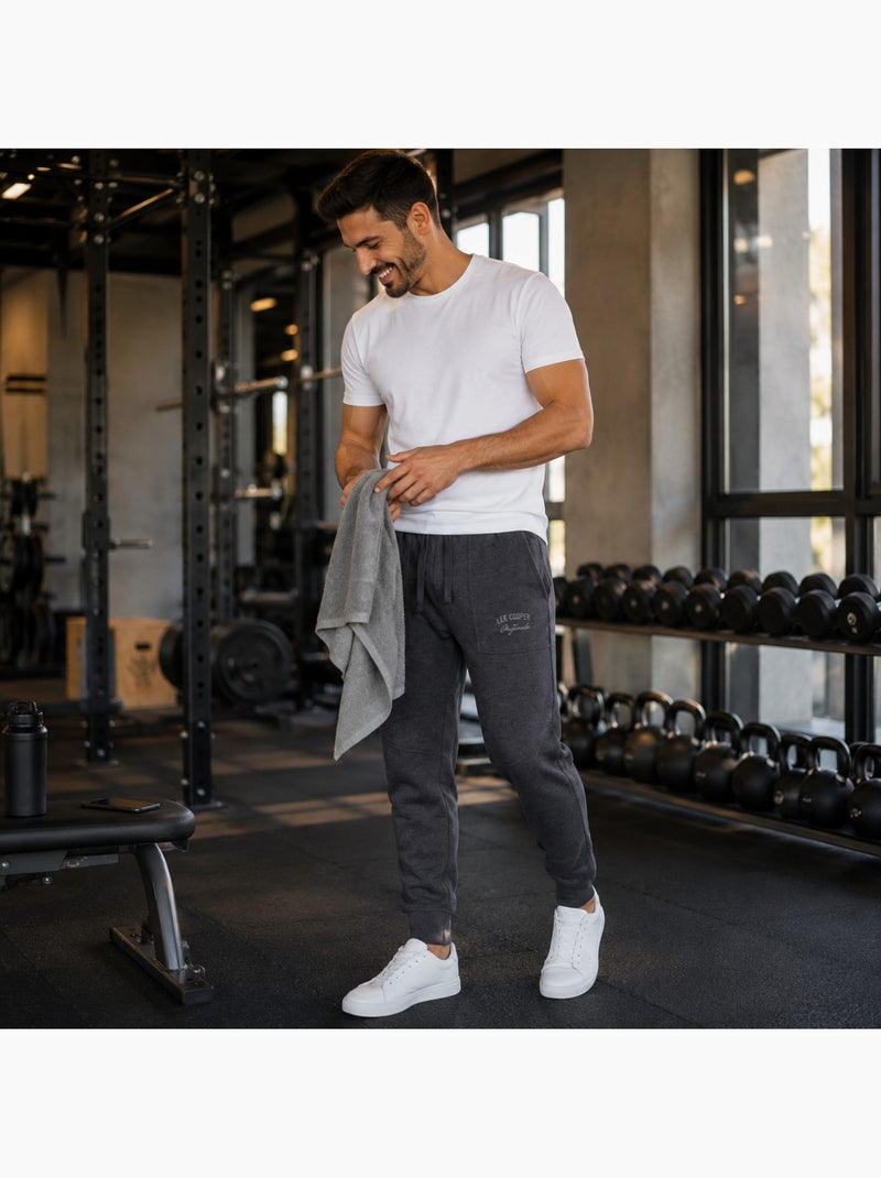 Lee cooper - pantalon de jogging homme gris anthracite - Kiabi