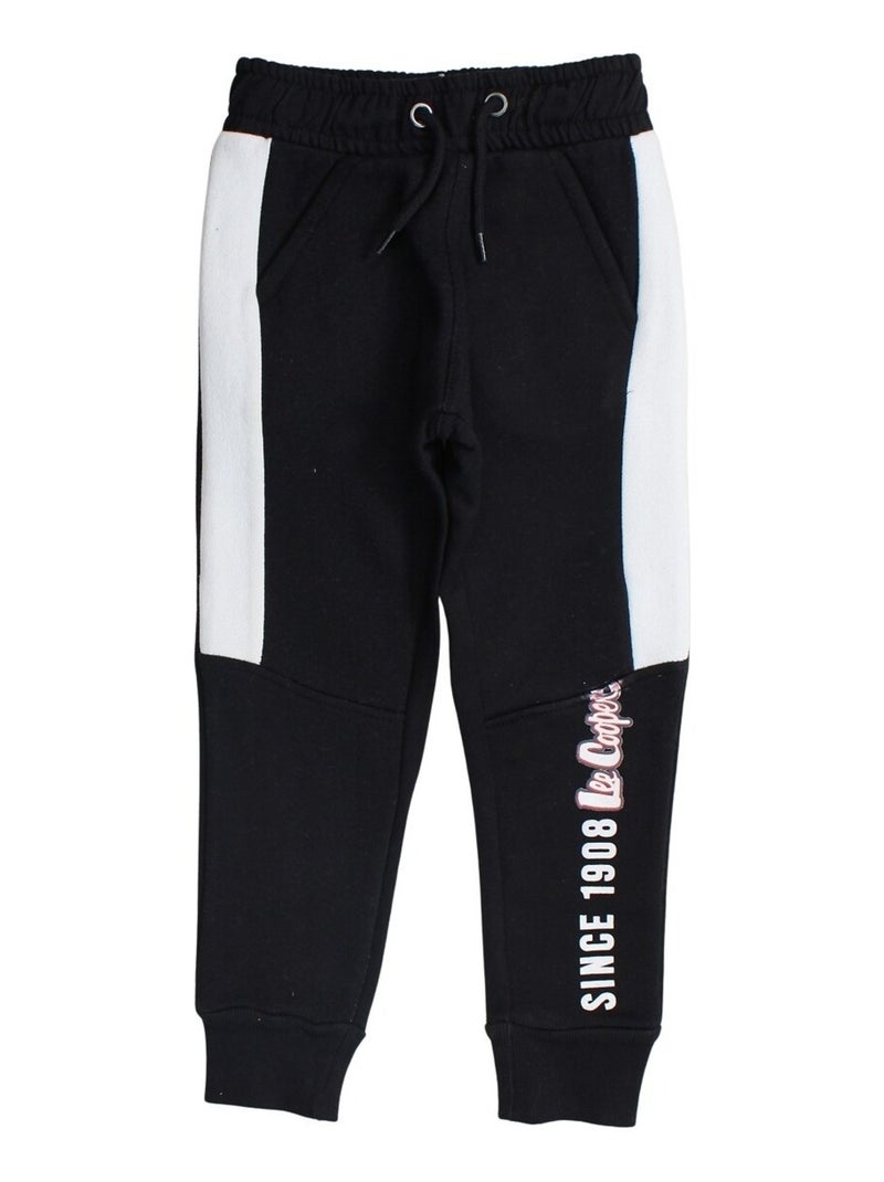 Lee Cooper - Pantalon De Jogging imprimé Lee Cooper en coton Noir - Kiabi