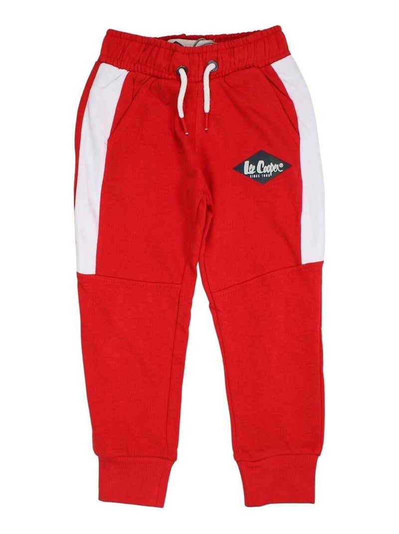 Lee Cooper - Pantalon De Jogging imprimé Lee Cooper en coton Rouge - Kiabi