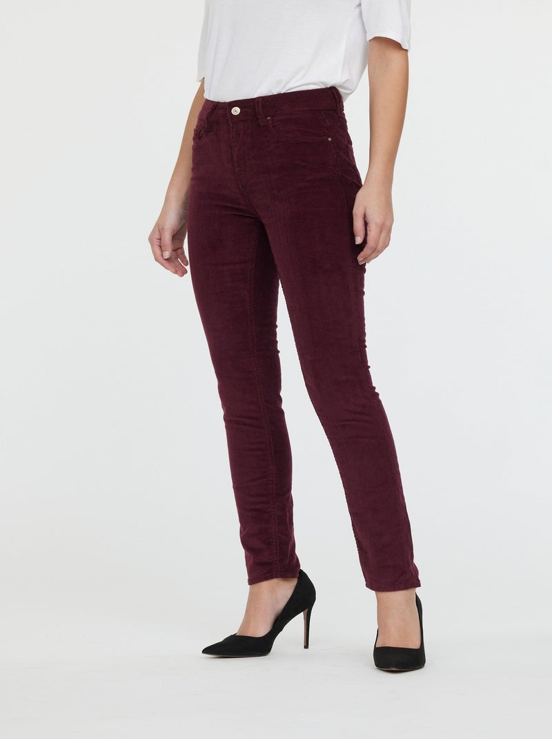 Lee Cooper - Pantalon femme LC135 L32 Red blood Rouge - Kiabi