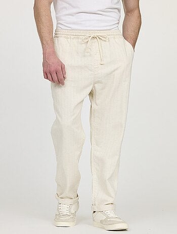 Lee Cooper - Pantalon GABY Ivoire