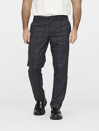 Lee Cooper - Pantalon GALANT Check dark grey - L34