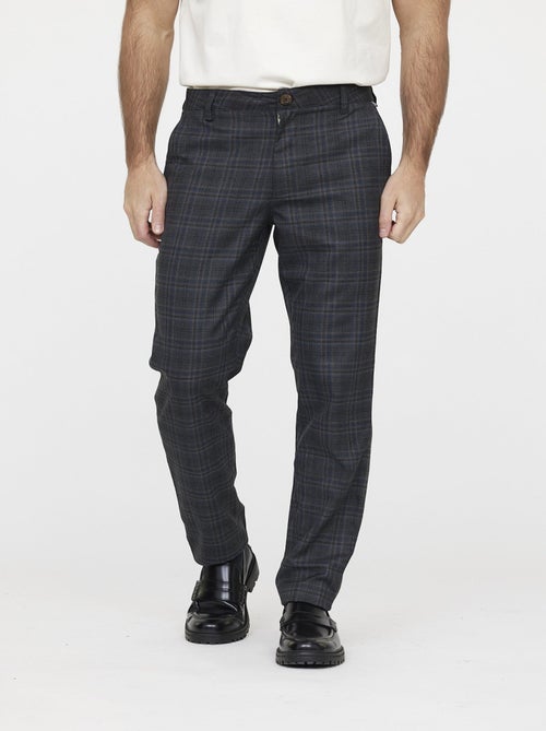 Lee Cooper - Pantalon GALANT Check dark grey - L34 - Kiabi