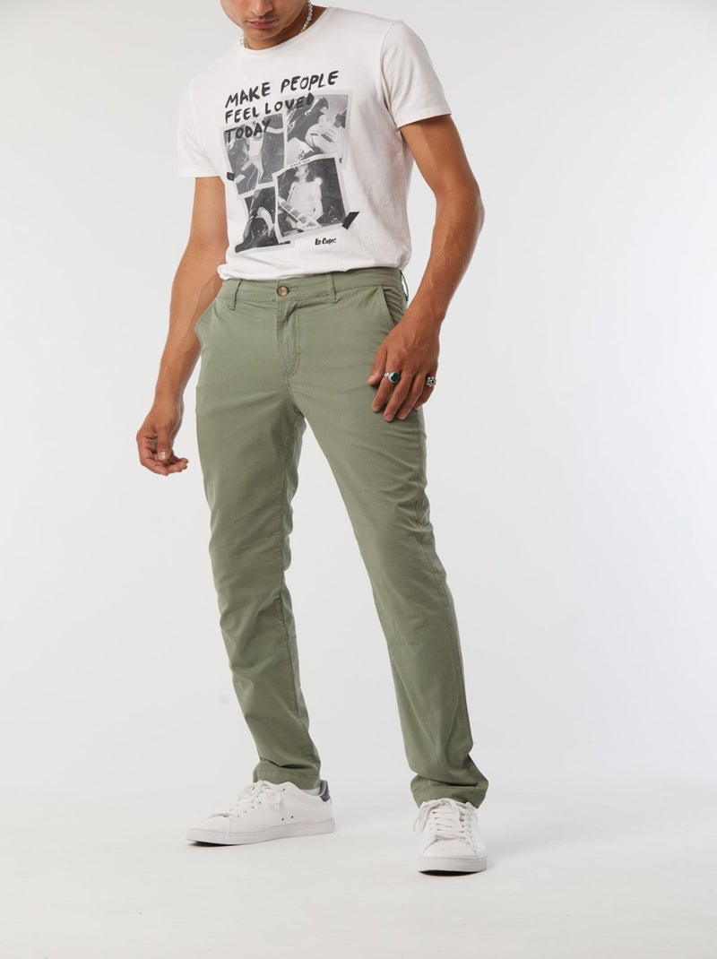 Lee Cooper - Pantalon GALANT Taupe - L34 Gris - Kiabi