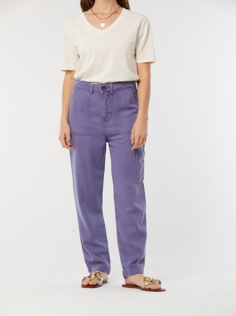 Lee Cooper - Pantalon GIXIE Violet - L32 Violet - Kiabi