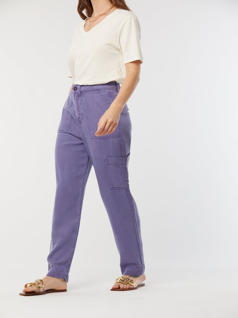 Lee Cooper - Pantalon GIXIE Violet - L32 Violet - Kiabi