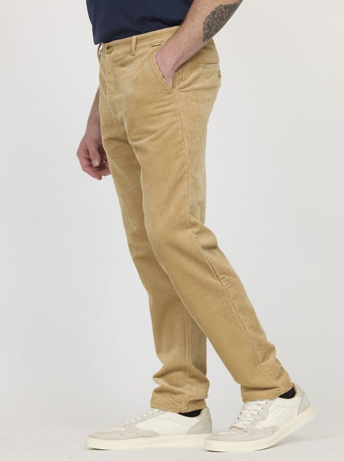Lee Cooper - Pantalon GLANCE Beige - L34 - Kiabi
