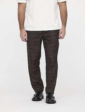 Lee Cooper - Pantalon GLANCE Check brown - L34