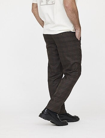 Lee Cooper - Pantalon GLANCE Check brown - L34