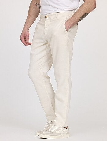 Lee Cooper - Pantalon GLANCE Écru