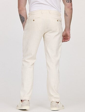 Lee Cooper - Pantalon GLANCE Écru