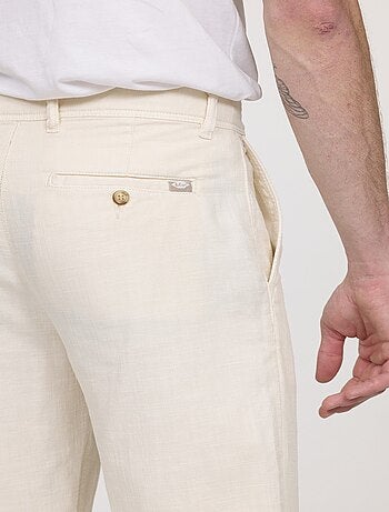 Lee Cooper - Pantalon GLANCE Écru