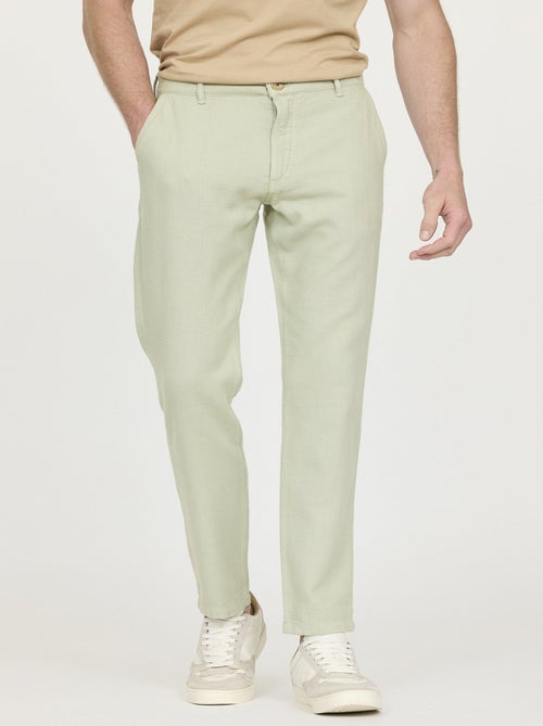 Lee Cooper - Pantalon GLANCE Green stoned - Kiabi
