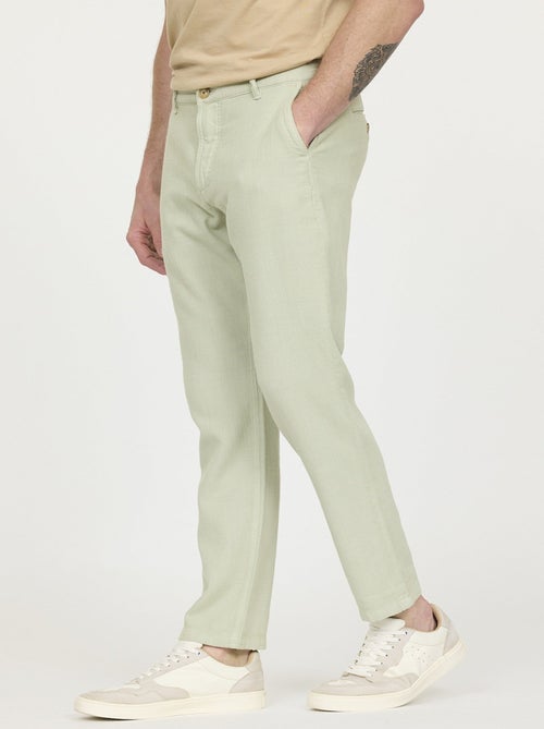Lee Cooper - Pantalon GLANCE Green stoned - Kiabi