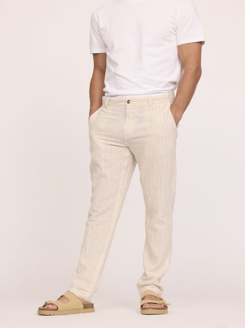 Lee Cooper - Pantalon GLANCE Mastic stripes - Kiabi