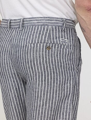 Lee Cooper - Pantalon GLANCE Navy stripes