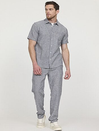 Lee Cooper - Pantalon GLANCE Navy stripes