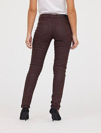 Lee Cooper - Pantalon Jana Bordeaux Coatted